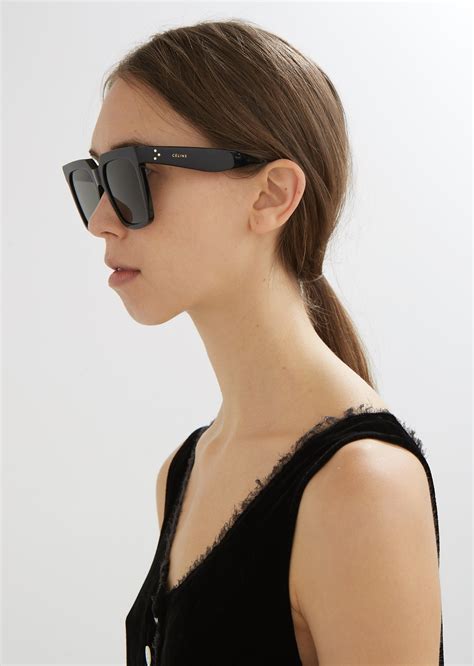 sunglass hut celine audrey|Celine oversized square sunglasses.